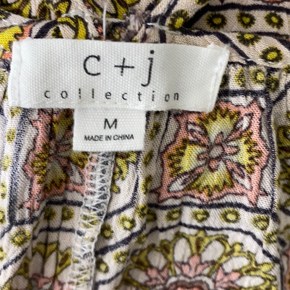 C+J Collection Strappy Embroidered Top - Picture 9 of 11